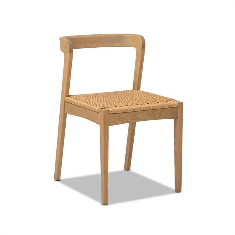 Capri Solid Oak Wood 7-Piece Extendable Leaf Dining Set Natural Brown Red Oak