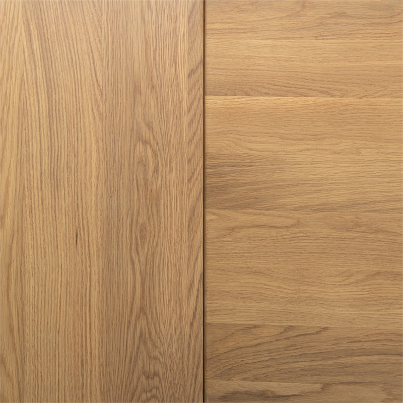 Capri Solid Oak Wood 7-Piece Extendable Leaf Dining Set Natural Brown Red Oak