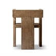 Avenel Reclaimed Elm Sculptural Block Accent Chair Heritage Medium-Dark Brown