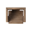 Avenel Reclaimed Elm Sculptural Block Accent Chair Heritage Medium-Dark Brown