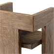 Avenel Reclaimed Elm Sculptural Block Accent Chair Heritage Light Natural Brown