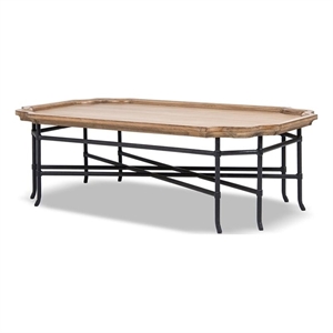 Foundry 60&quot Solid Block Plinth Coffee Table Heritage Light Natural Brown Reclaimed Pine Wood