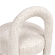 Penny Round Arched Upholstered Dining Side Chair Set of 2 Travertine Beige
