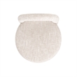 Penny Round Arched Upholstered Dining Side Chair Set of 2 Travertine Beige