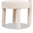 Penny Round Arched Upholstered Dining Side Chair Set of 2 Travertine Beige