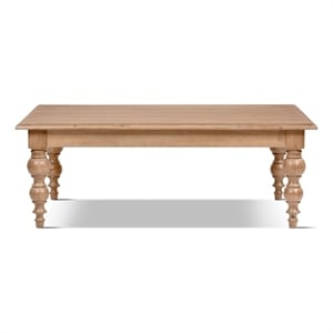 Rosalie 50&quot Reclaimed Pine Solid Wood Coffee Table Medium Brown