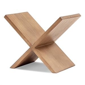 Otto 9&quot Tall X-Shaped Wood Display Shelf Medium Brown Reclaimed Pine Wood
