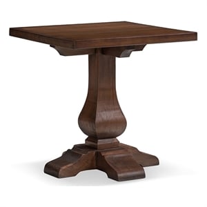 Whitmore 19.5&quot Reclaimed Pine End Table Java Brown Reclaimed Pine Wood