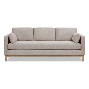Knox 84&quot Modern Farmhouse Sofa Stone Taupe Chenille