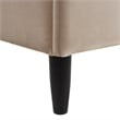 Sandy Wilson Home Aspen Upholstered Platform Bed Queen Mink Beige