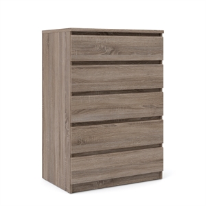 cooper 5 drawer chest in truffle