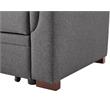 Cooper Gray Fabric Reversible Sleeper Sofa in Gray