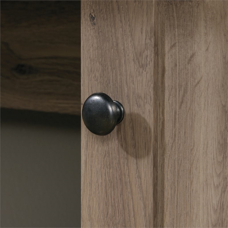 Cooper L-Shaped Contemporary Engineered Wood Computer Desk in Salt Oak