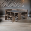 Cooper Farmhouse Wood Breakfast Nook Set in Tobacco Leaf Cherry