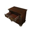 Cooper 3-Piece Wood Bedroom Set - King + Nightstand + Chest in Walnut