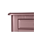 Cooper Furniture Wood Vanity Set with Mirror and Stool in Pink Rose Gold Color