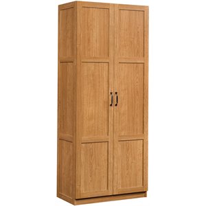 cooper engineered wood storage cabinet in highland oak