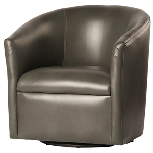 cooper pewter swivel chair