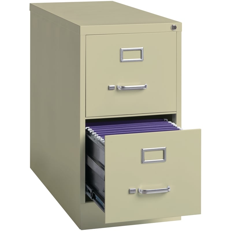 Cooper 26.5-in Deep Metal 2 Drawer Letter Width Vertical File Cabinet Putty