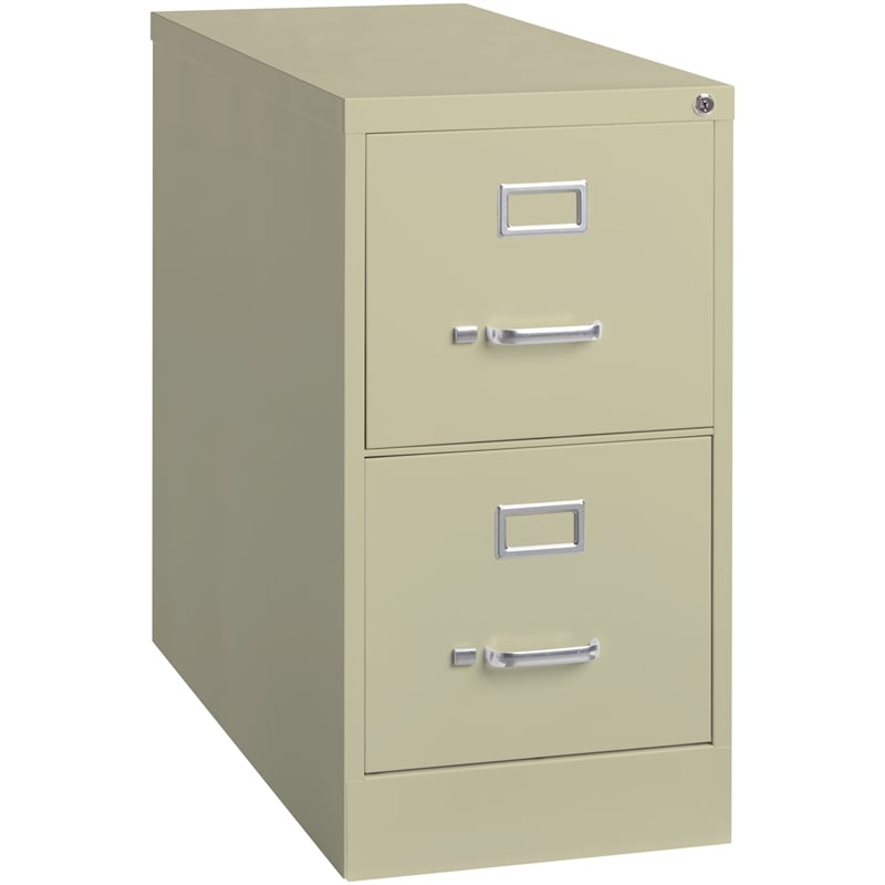 Cooper 26.5-in Deep Metal 2 Drawer Letter Width Vertical File Cabinet Putty