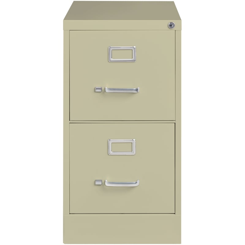 Cooper 26.5-in Deep Metal 2 Drawer Letter Width Vertical File Cabinet Putty