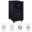 Cooper 2 Set of 4 Drawer and Mobile 2 Drawer File Cabinet in Black