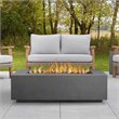 Real Flame Large Propane Fire Table with Conversion Kit in Slate