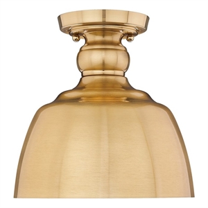 golden lighting holmes mbg flush mount in modern brushed gold