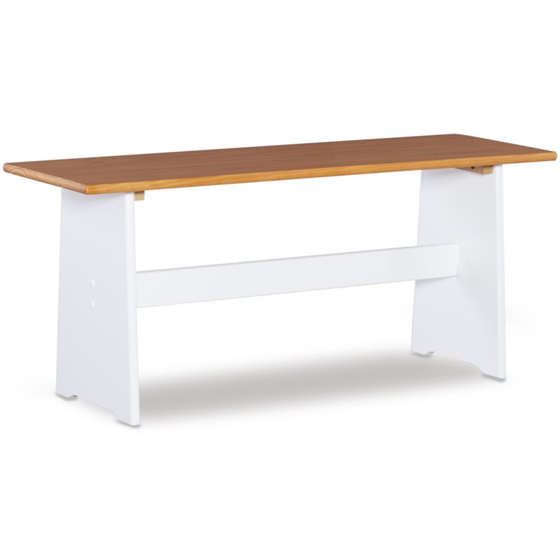 Riverbay Furniture Wood Indoor 3 Piece Kitchen Corner Nook Dining Set in White