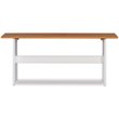 Riverbay Furniture Wood Indoor 3 Piece Kitchen Corner Nook Dining Set in White