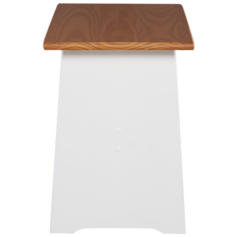 Riverbay Furniture Wood Indoor 3 Piece Kitchen Corner Nook Dining Set in White