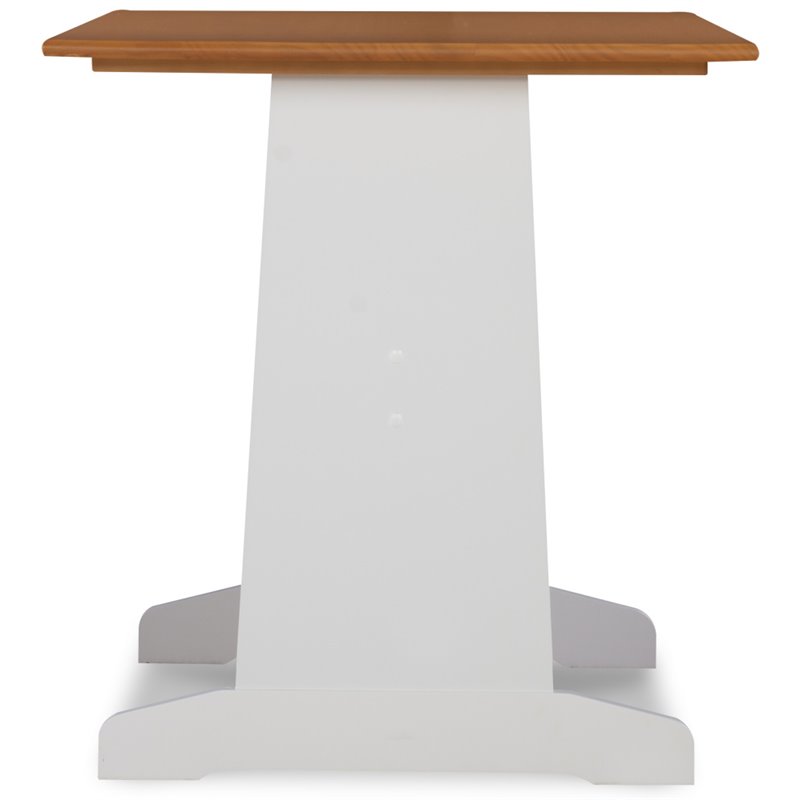 Riverbay Furniture Wood Indoor 3 Piece Kitchen Corner Nook Dining Set in White