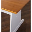 Riverbay Furniture Wood Indoor 3 Piece Kitchen Corner Nook Dining Set in White