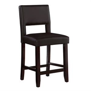 Riverbay Furniture 24&quot Contemporary Wood Counter Stool in Brown