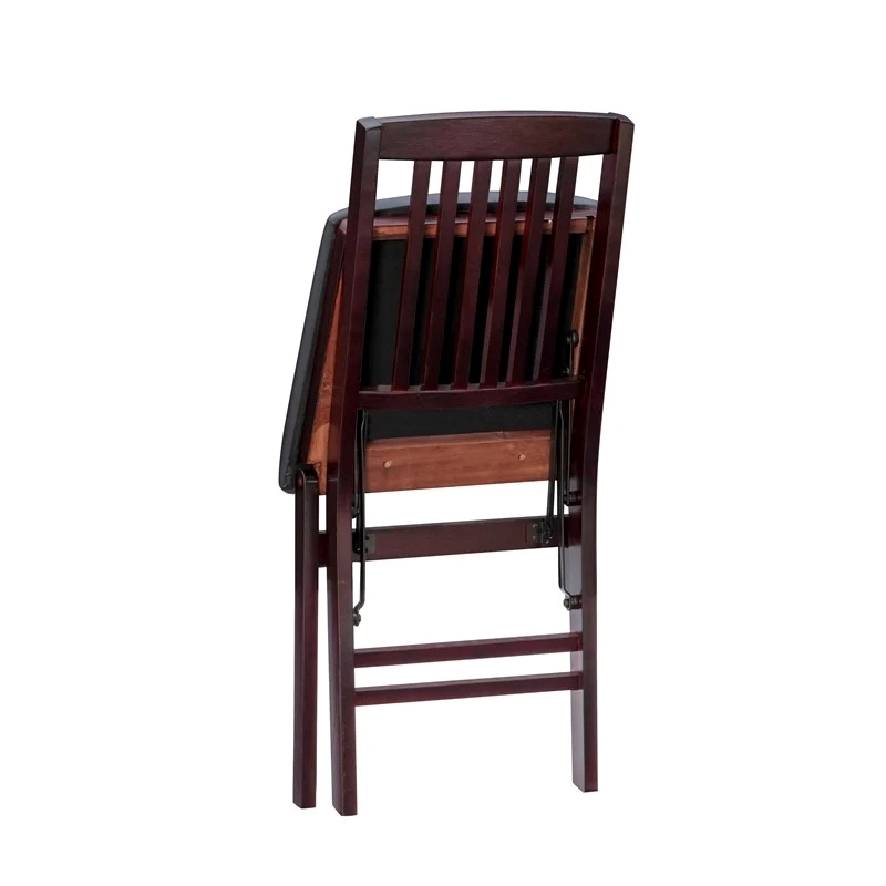 Riverbay Furniture 19'' Contemporary Wood Dining Chair in Merlot (Set of 2)