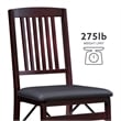 Riverbay Furniture 19'' Contemporary Wood Dining Chair in Merlot (Set of 2)