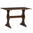 Riverbay Furniture Kitchen Dining Nook Dining Table in Walnut