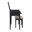 Riverbay Furniture Vanity Set Black with Bench