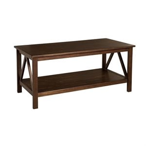 Riverbay Furniture Coffee Table in Antique Tobacco