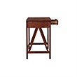 Riverbay Furniture 1-Drawer Transitional Wood Desk in Antique Tobacco