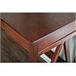 Riverbay Furniture 1-Drawer Transitional Wood Desk in Antique Tobacco