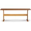 Riverbay Furniture Patio Corner Wood Nook Table Booth Bench Dining Set - Natural