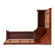 Riverbay Furniture Kitchen Dining Wood Nooker Corner Unit in Walnut