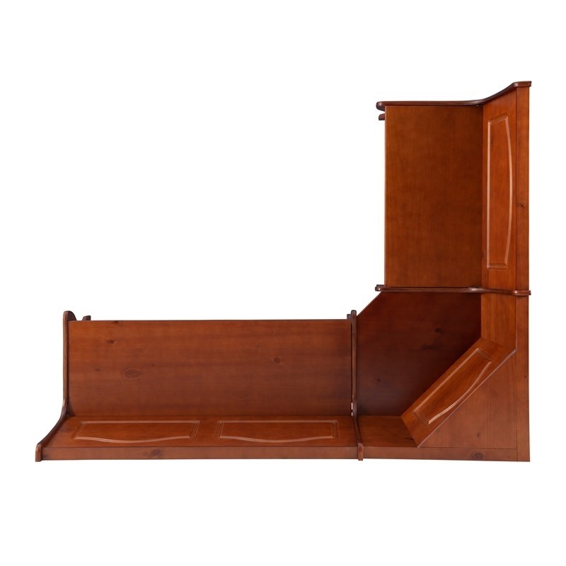Riverbay Furniture Kitchen Dining Wood Nooker Corner Unit in Walnut