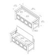 Riverbay Furniture Transitional Wood Storage Bench in White Finish
