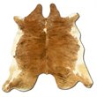 Riverbay Furniture Hand Crafted Cow Hide Rug in Medium Brindle