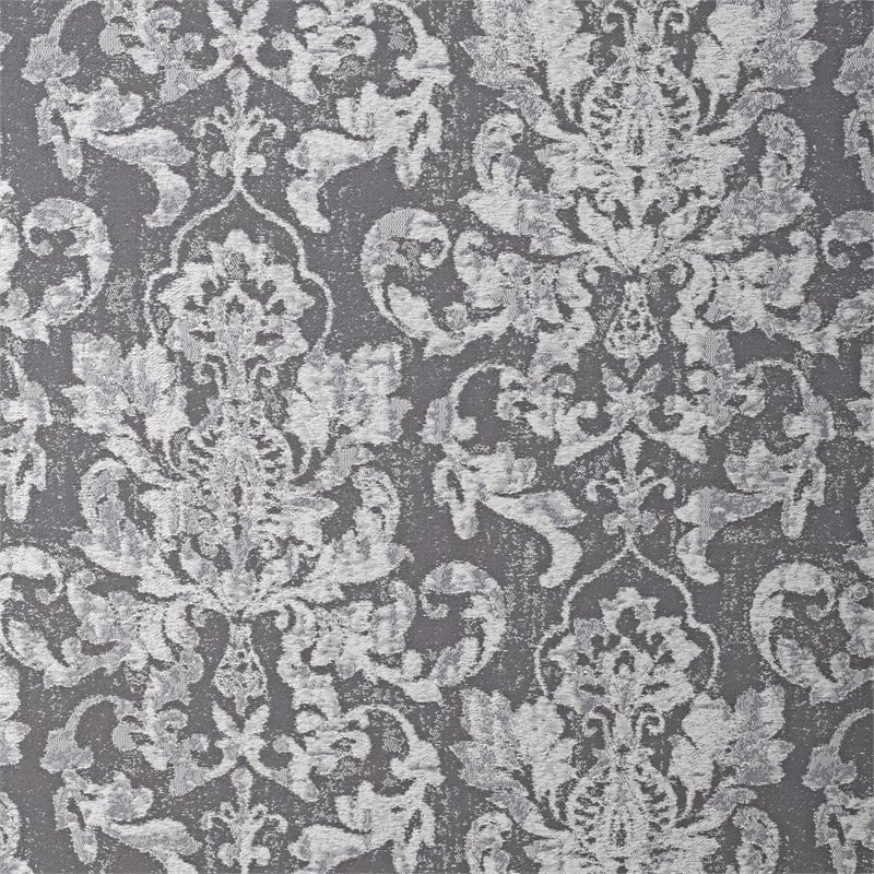 Riverbay Furniture 18.25'' Modern Fabric Floral Pattern Slipper Chair in Gray