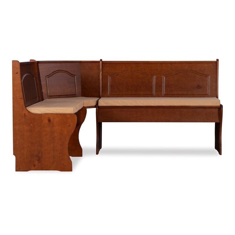 Riverbay Furniture 4-Piece Transitional Fabric Cushion Set in Beige