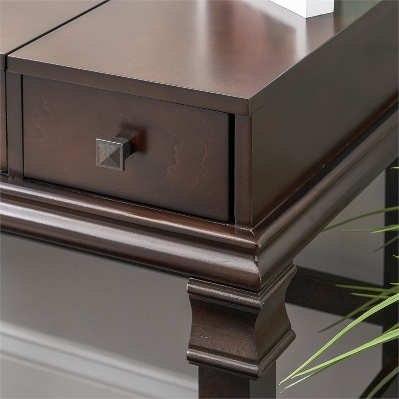 Riverbay Furniture Vanity Set in Walnut (2 Pieces)