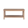 Riverbay Furniture Wooden Coffee Table in Rustic Driftwood